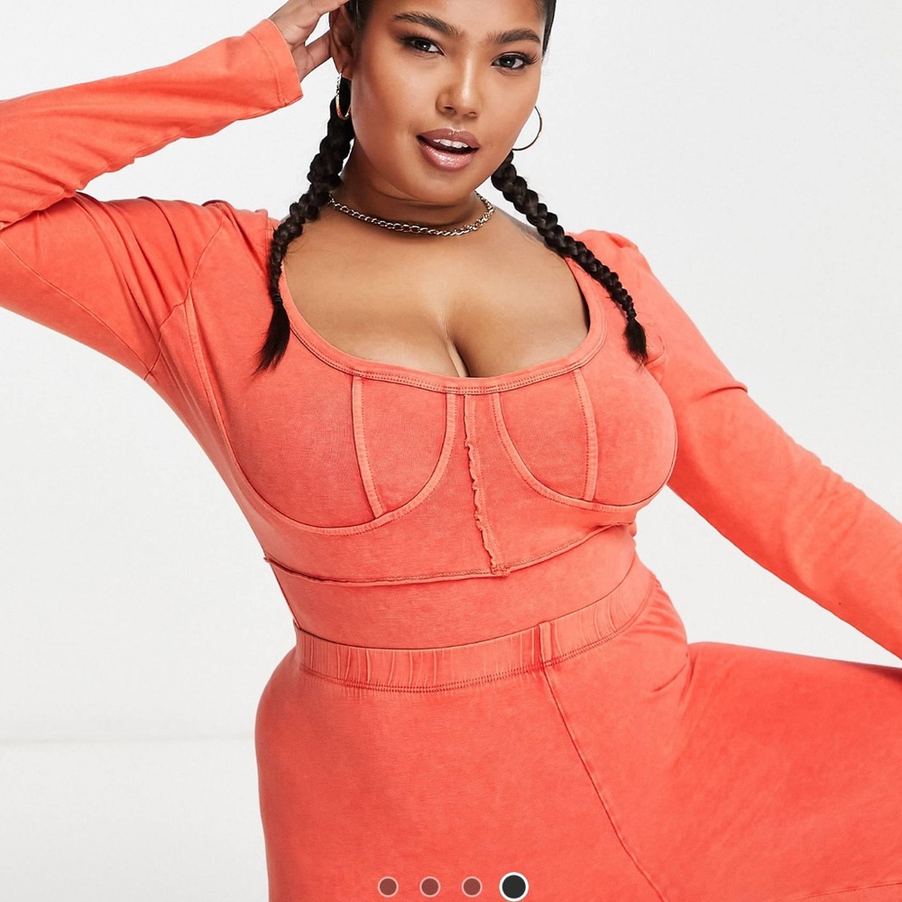 Asos Curve Bodysuit&Legging Coord Set